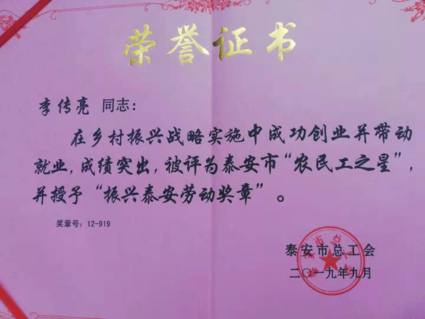 榮譽證書
